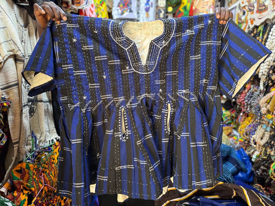 Blue Patchwork Fugu Smock, photo 2 of 2