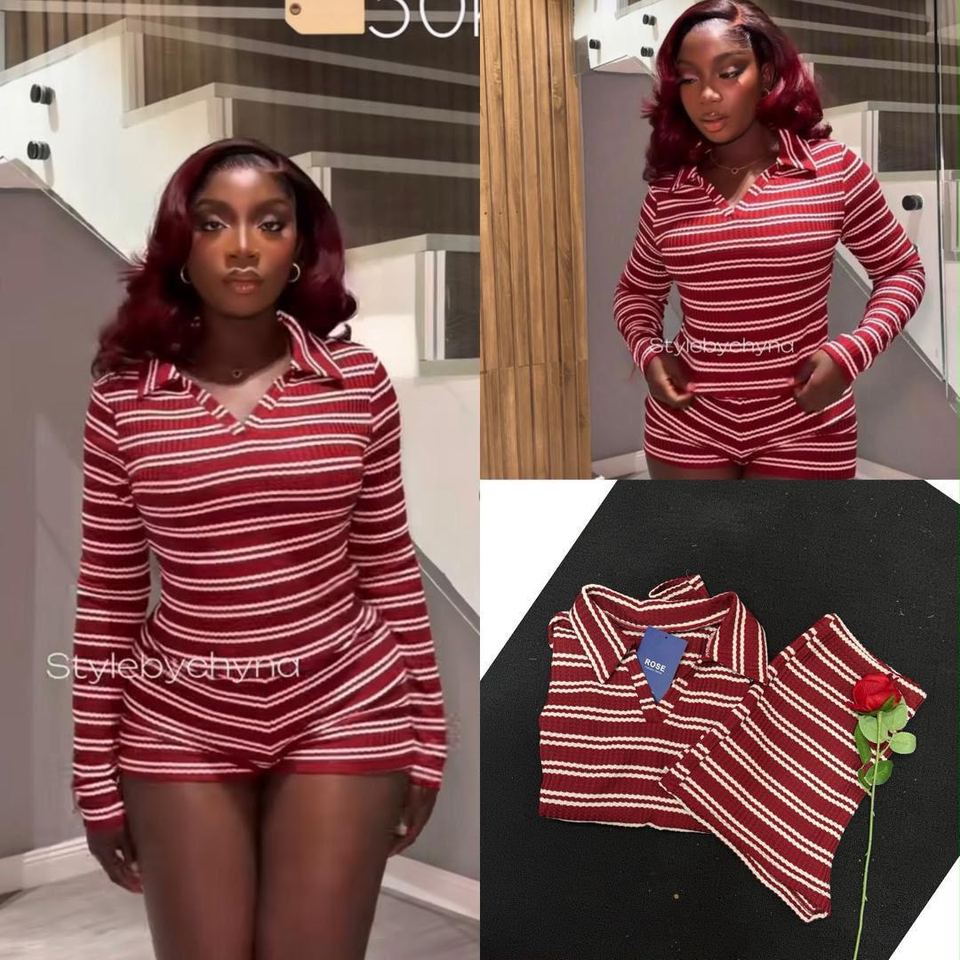 Long sleeve top and matching short