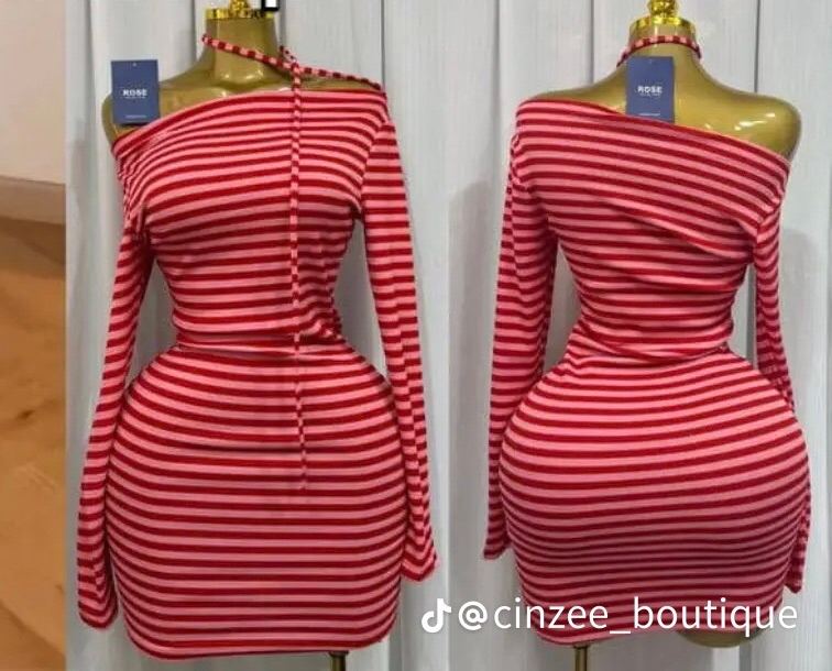 Striped Bodycon dress