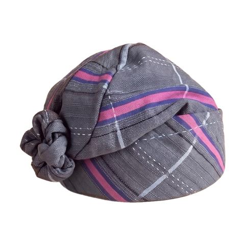 Pink & Grey Smock Hat, GH₵200