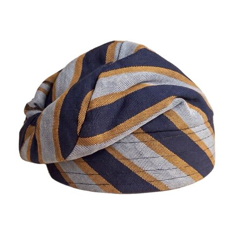 Navy & Gold Smock Hat, GH₵200